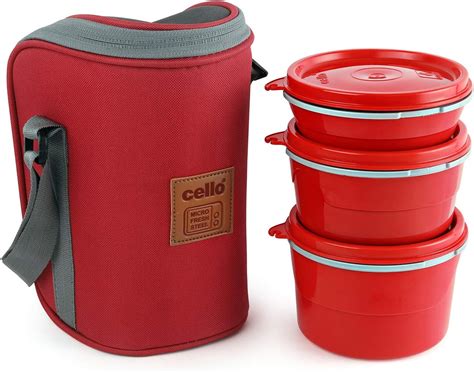 cello max fresh hot wave lunch box with inner steel|Cello Max Fresh Thermoware Hot Wave Lunch Box/Tiffin Box.